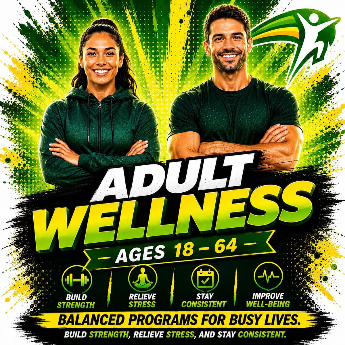 Adult Wellness program artwork for ages 18 to 64