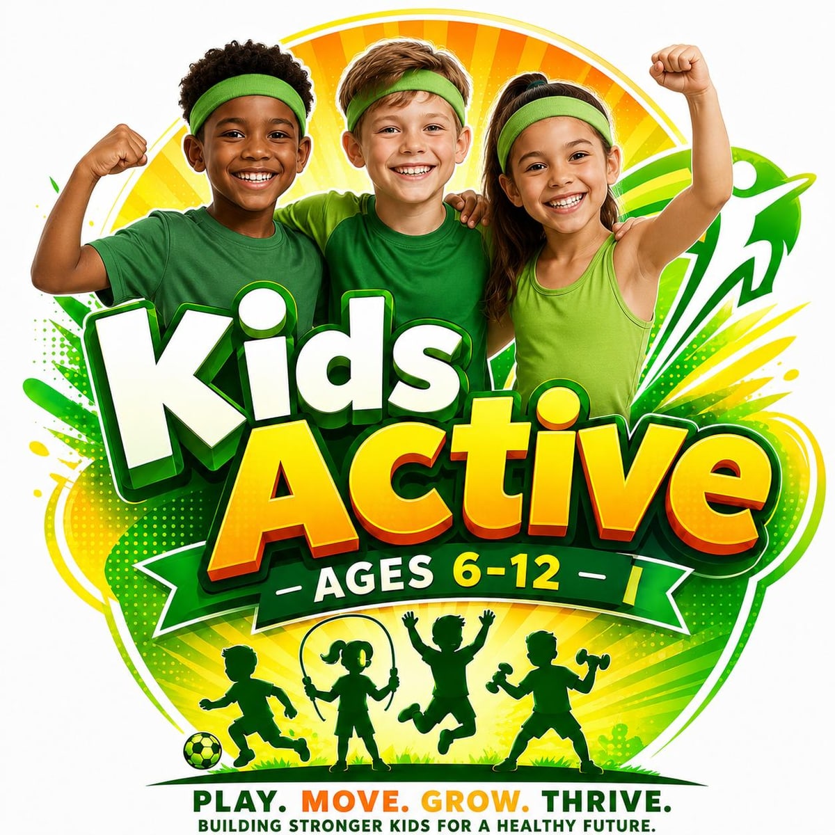 Kids Active program artwork for ages 6 to 12