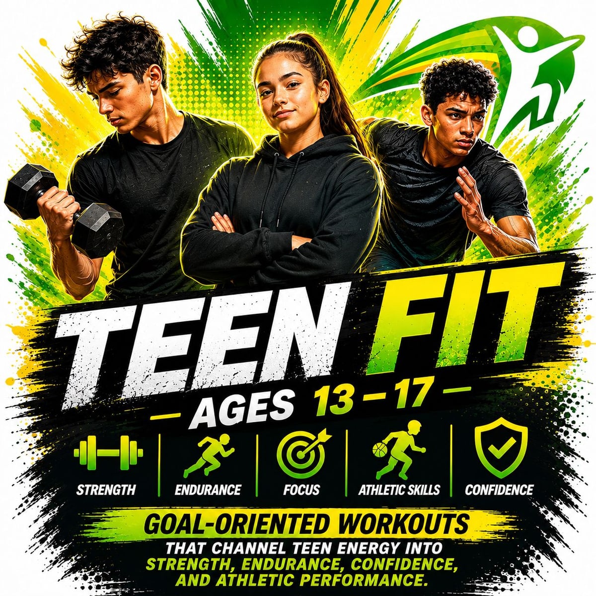 Teen Fit program artwork for ages 13 to 17